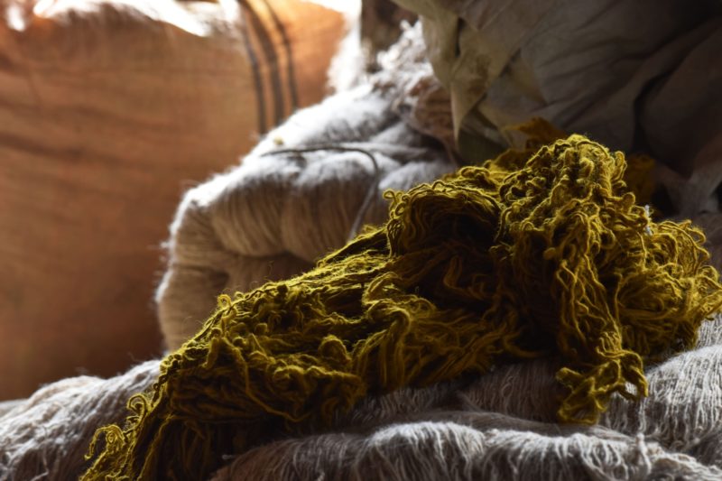 Dyed wool slide 8